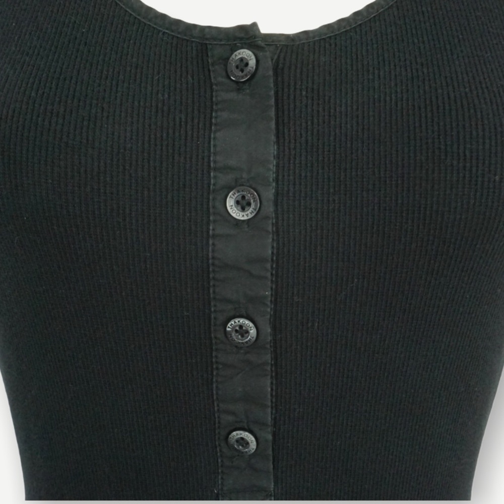THAKOON COLLECTIVE Ribbed Henley Tank Bodysuit - Picture 5 of 13